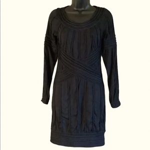 Leon Max Dress Limited Edition Sz Small Stretch Black Cocktail- Flattering!